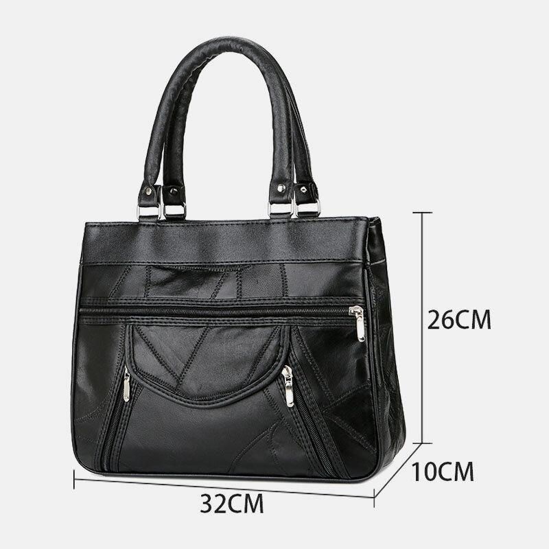 Torebka Damska Z Prawdziwej Skóry Patchwork Malowana Torba Z Wieloma Kieszeniami Torebki O Dużej Pojemności Vintage Crossbody Bags